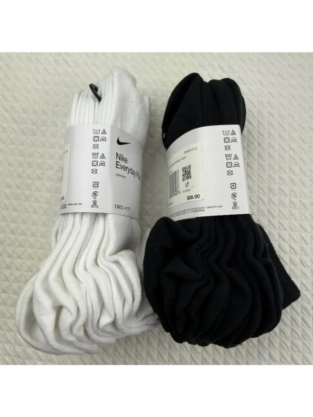 Nike 12 pairs Everyday Cushioned Dri-FIT No Show Youth Training Socks Mens M 6-8